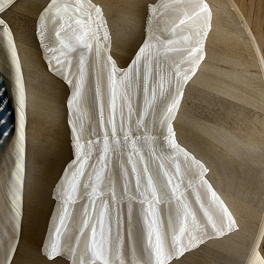 Sky to Moon White Eyelet Dress 🌸Worn Once🌸